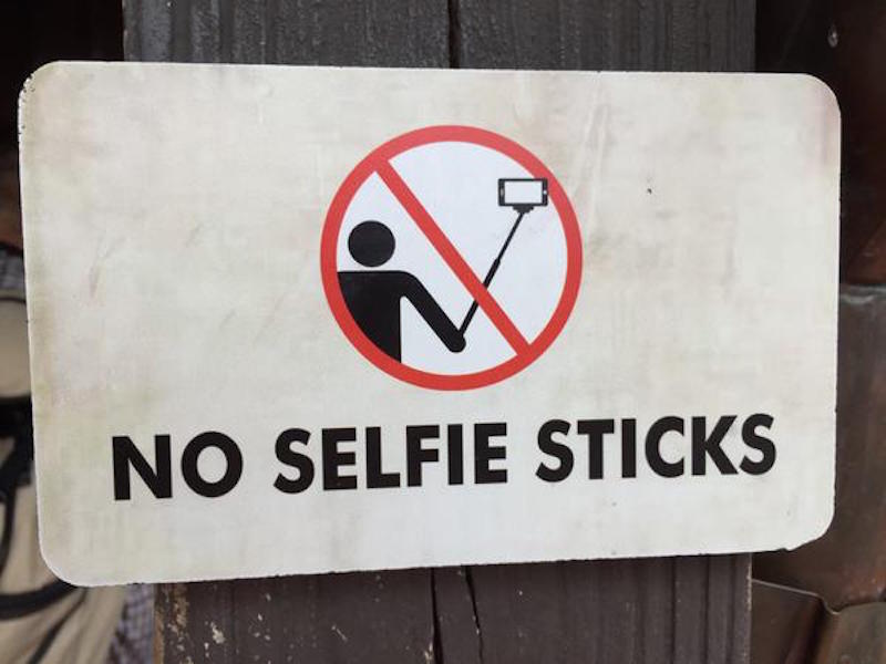 Selfie Stick Signge