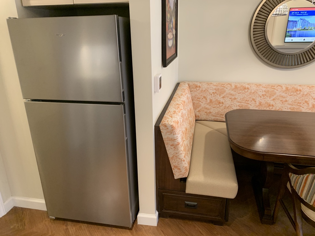 Refrigerator and dining table