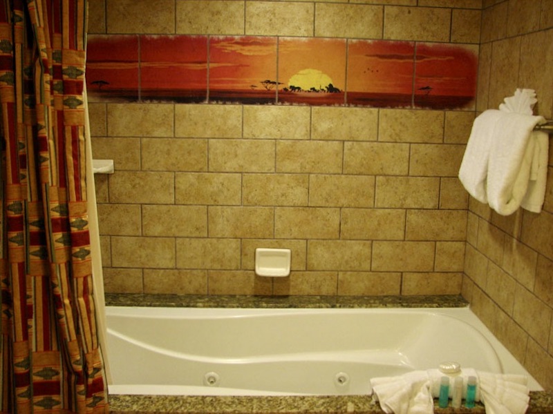 Master bathroom tub and shower