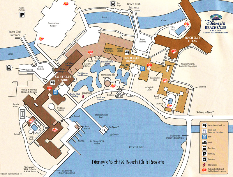 Beach Club Villas Map