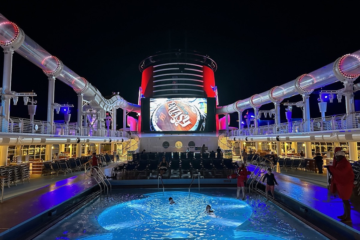 Disney Fantasy Pool Night