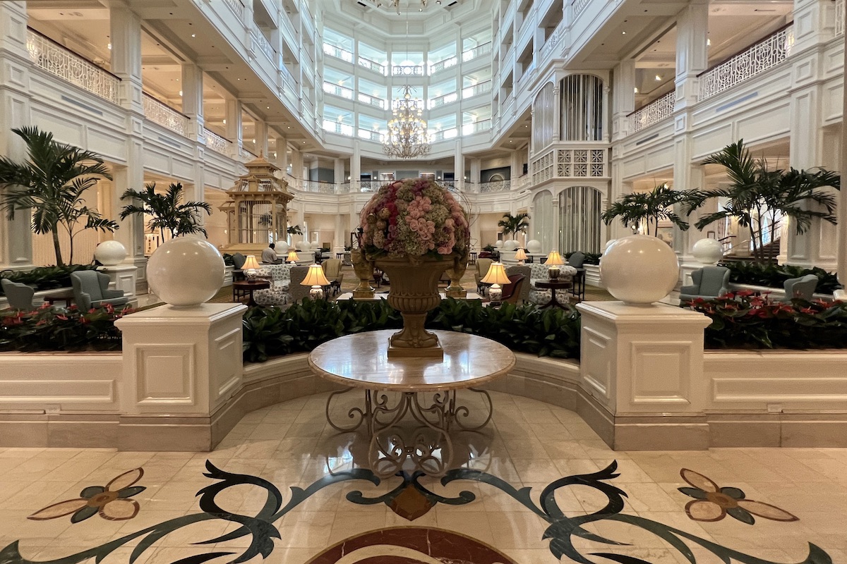 Disneys Grand Floridian Lobby Flowers