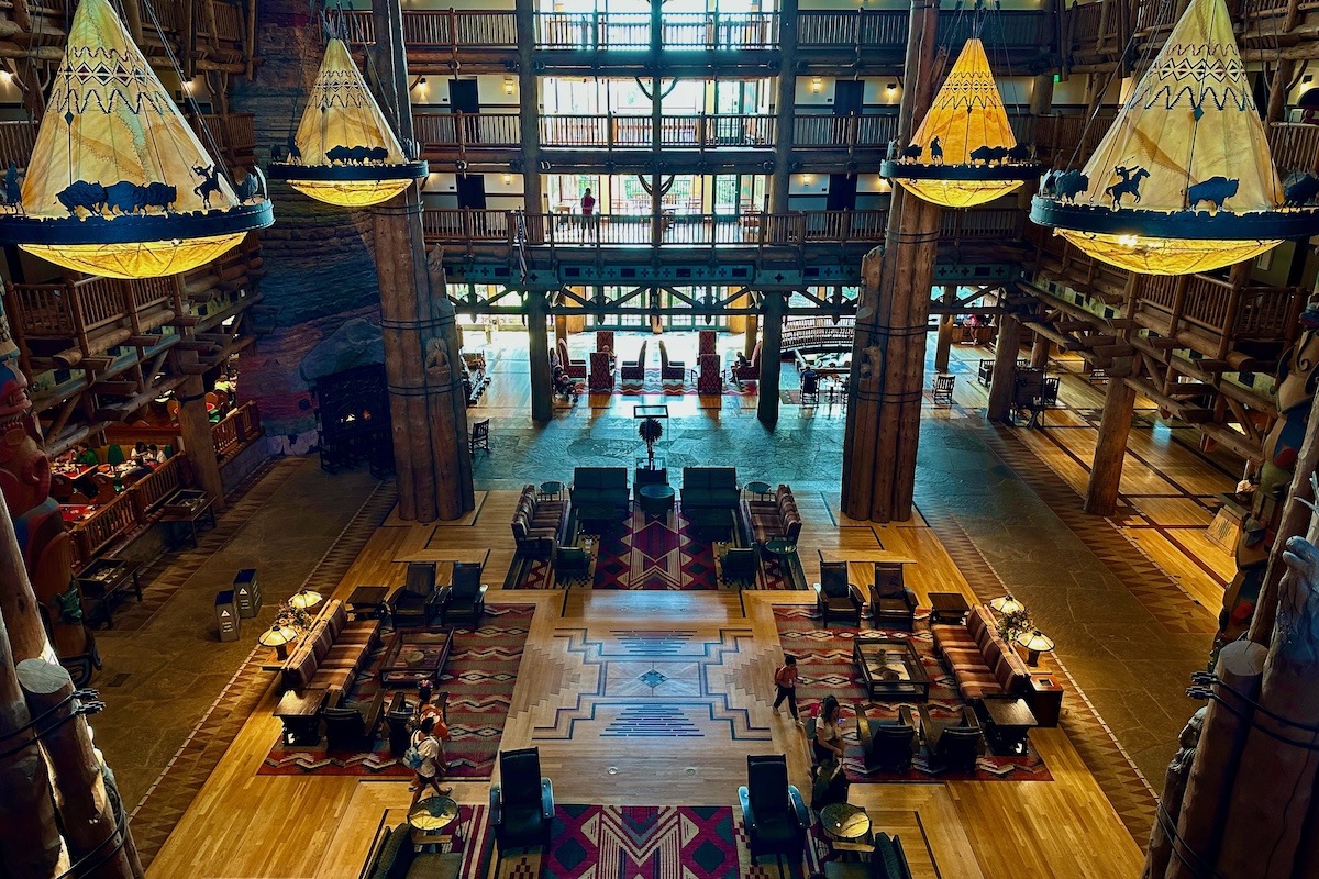 Lobby of Disney's Wilderness Lodge