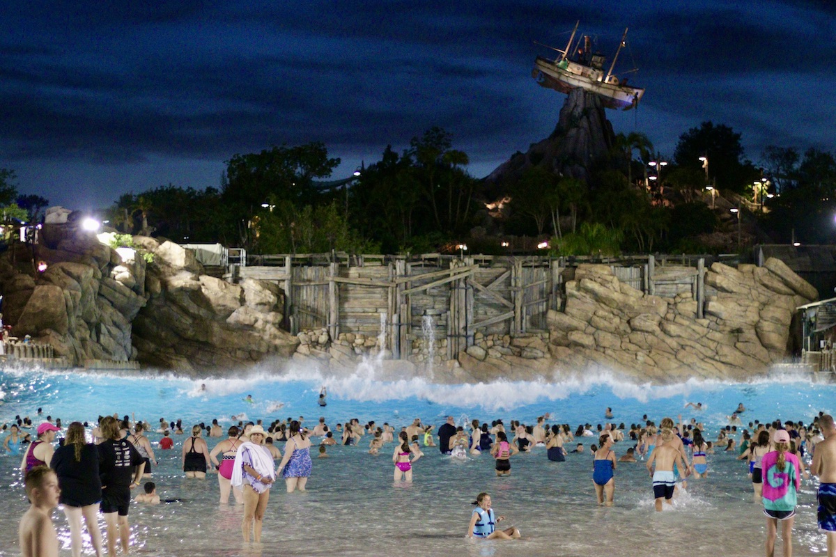 Typhoon Lagoon Night Wave Pool