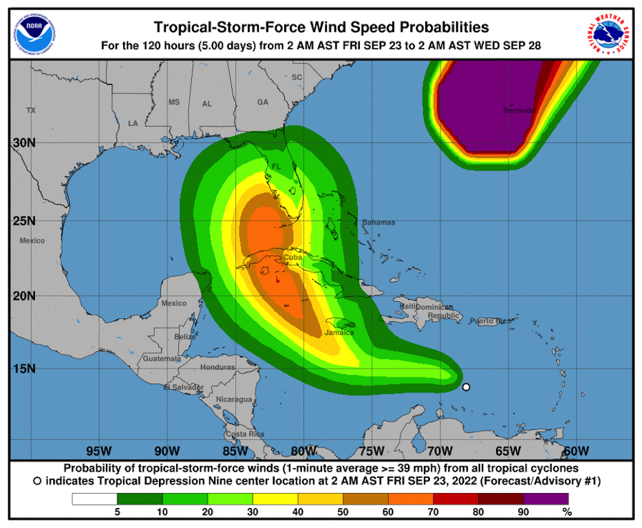 Tropical Depression Nine