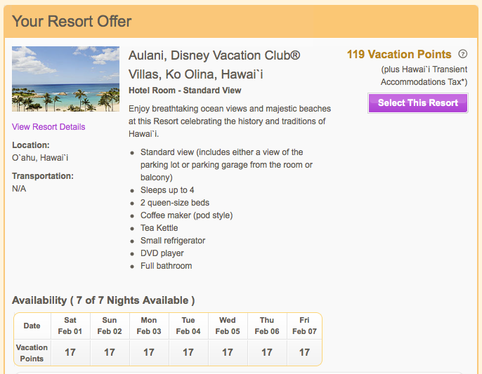 Aulani Hotel Room Availability