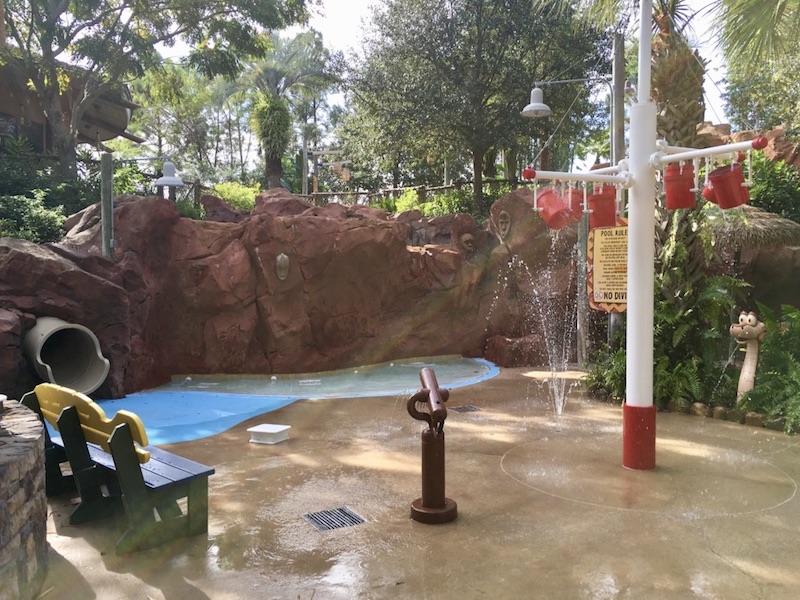 Kids water play area