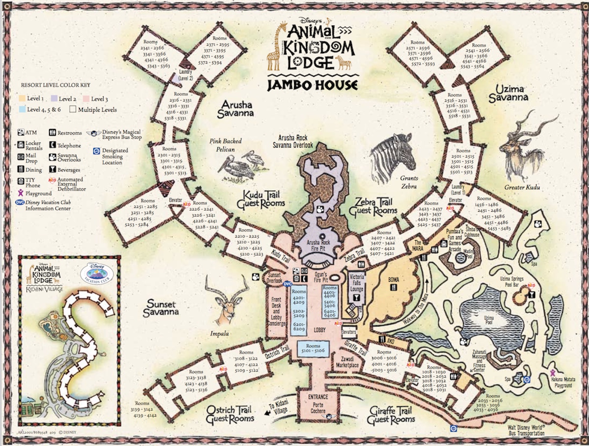Jambo House Resort Map