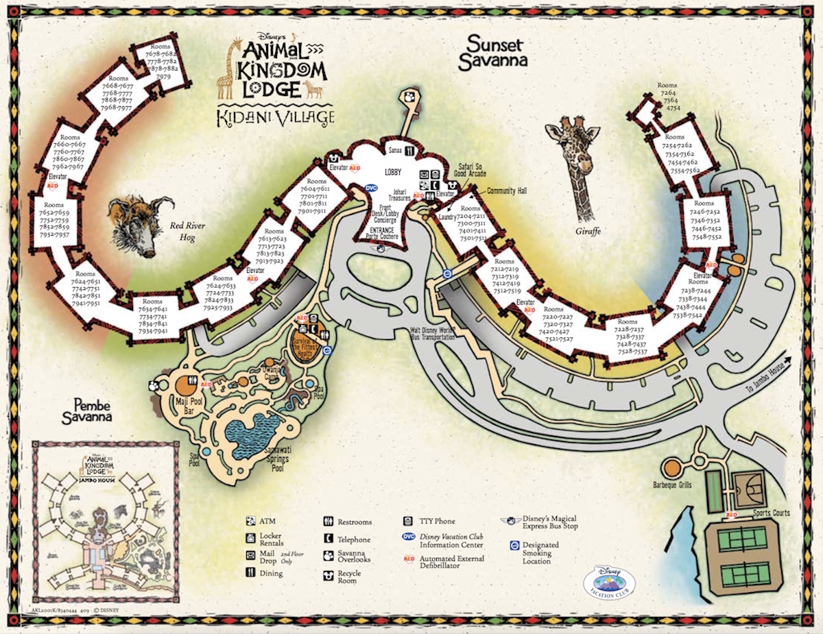 Kidani Village Resort Map