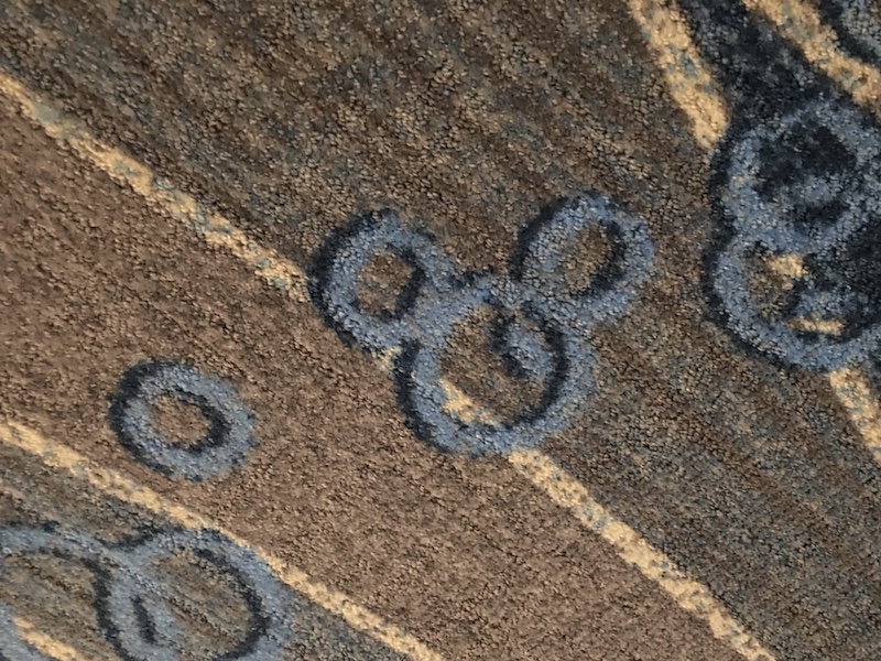 Villa carpet detail - Hidden Mickey