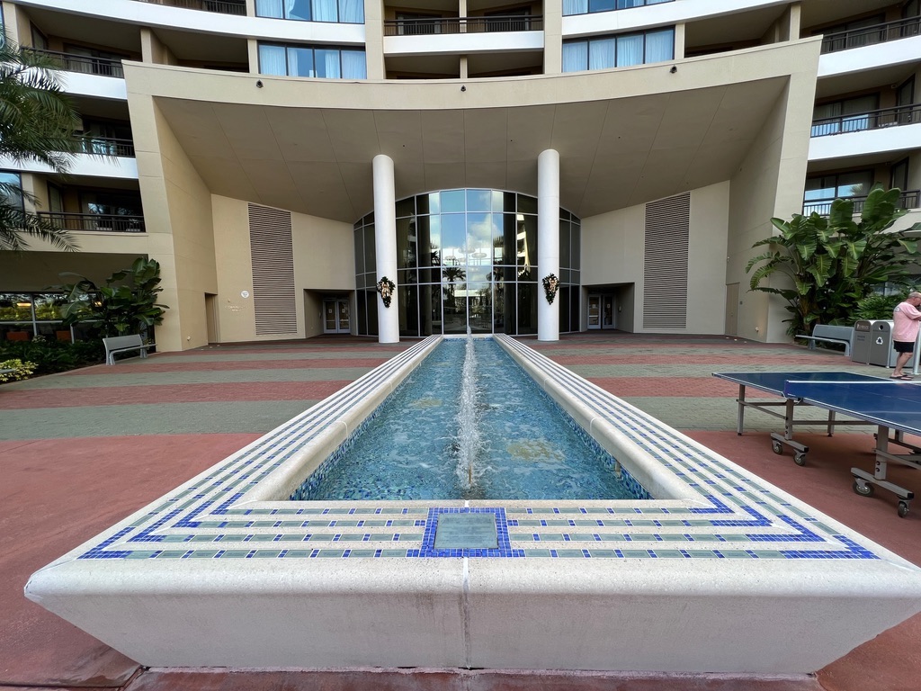 Courtyard fountain - contains Founding Member tiles