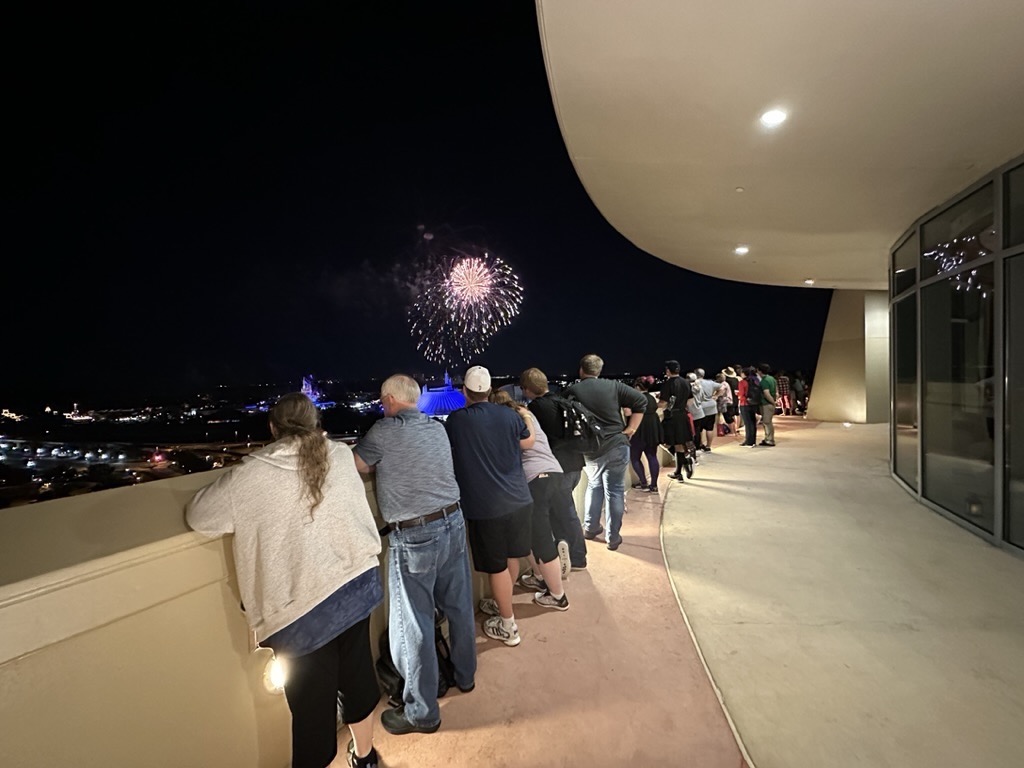 Fireworks viewing deck