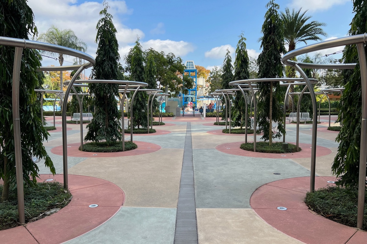 Courtyard view looking into Bay Cove Pool