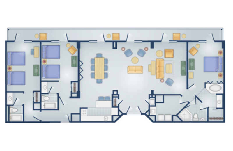 Three Bedroom Grand Villa floor plan