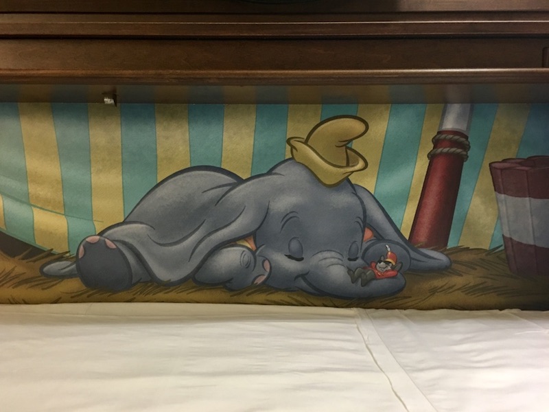 Murphy bed artwork detail