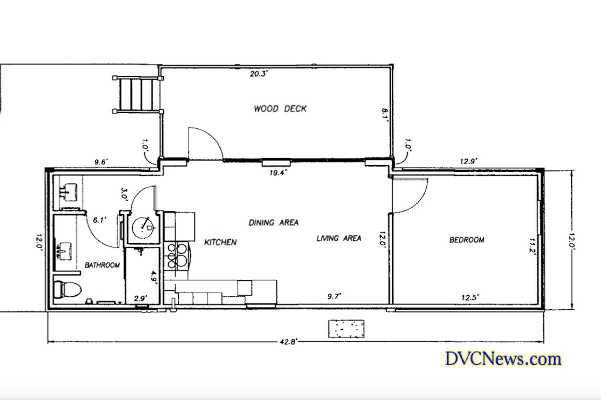 Cabins at Disneys Fort Wilderness Floorplan 202401