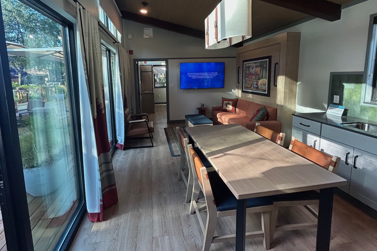 Cabins at Disneys Fort Wilderness Cabin Living Room Reverse