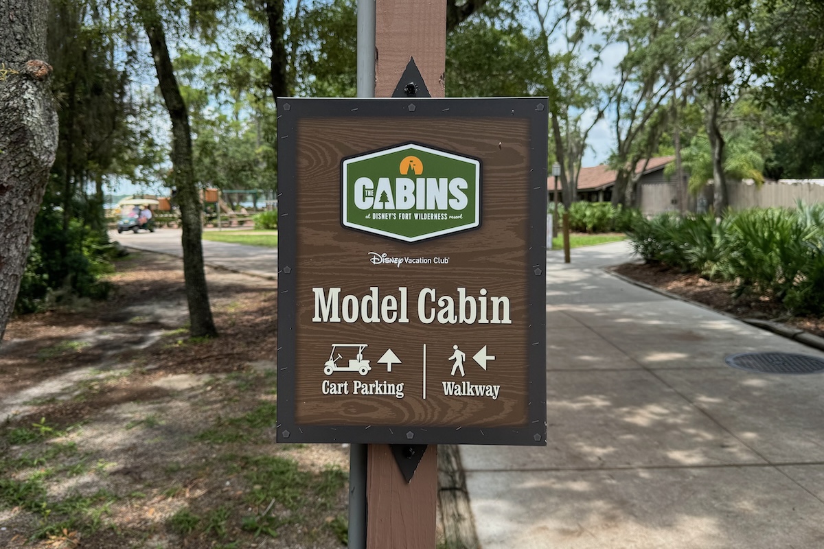 Disneys Fort Wilderness Cabins Model Directional Sign