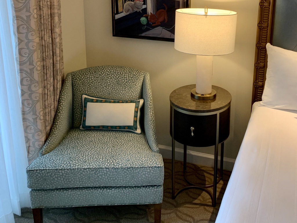 Side chair and nightstand