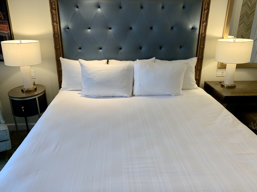 King size bed and headboard