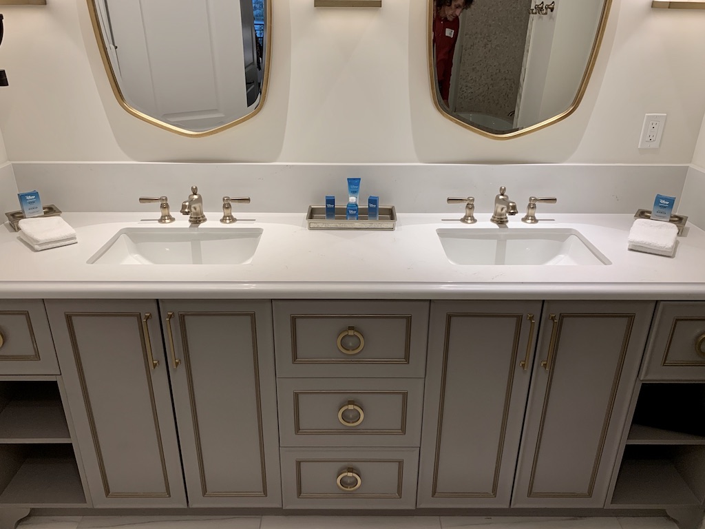 Master bathroom vanity