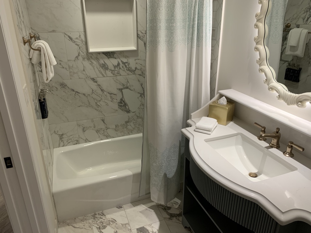Second bathroom vanity and tub/shower