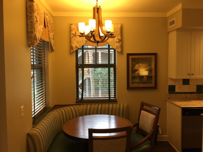 Dining table and seating