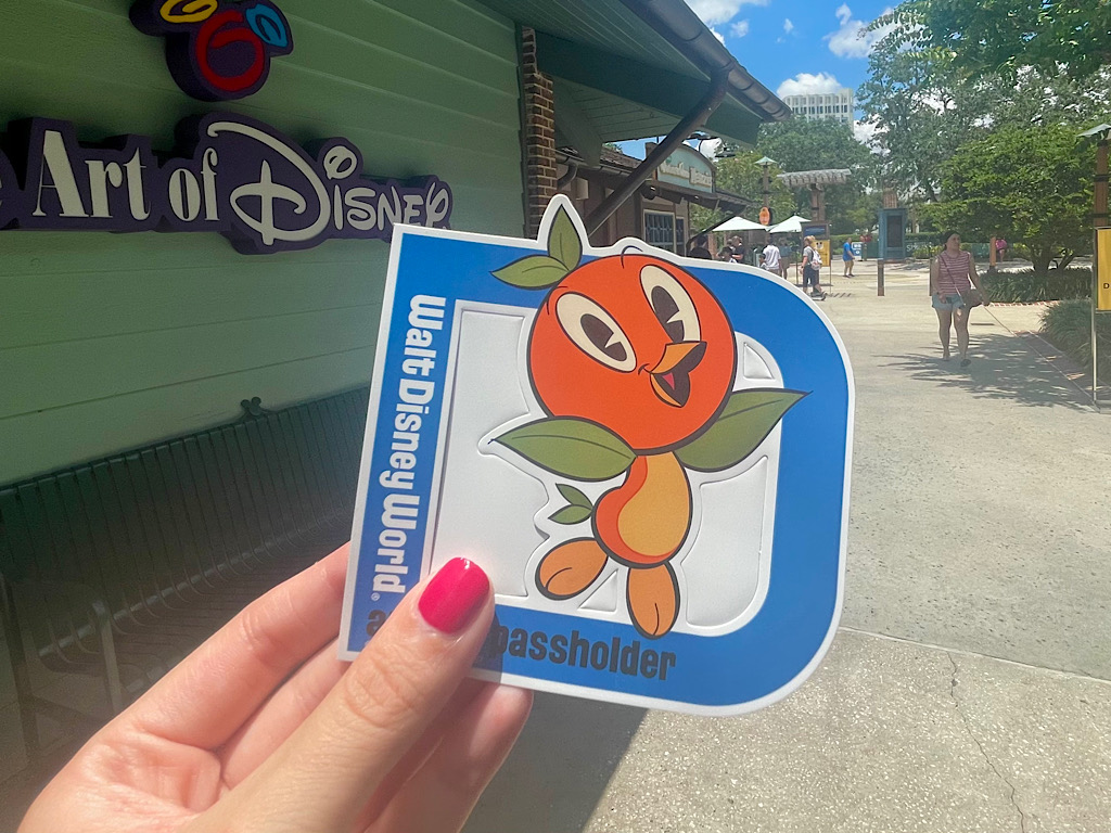 Orange Bird Passholder Magnet