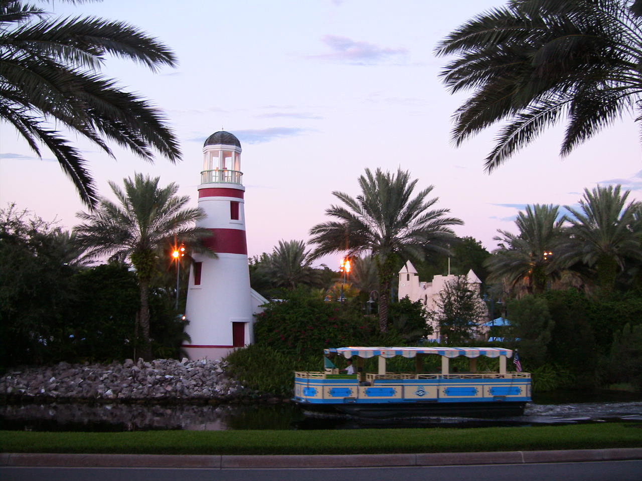Lighthouse near main pool