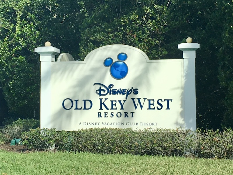 Resort entrance sign