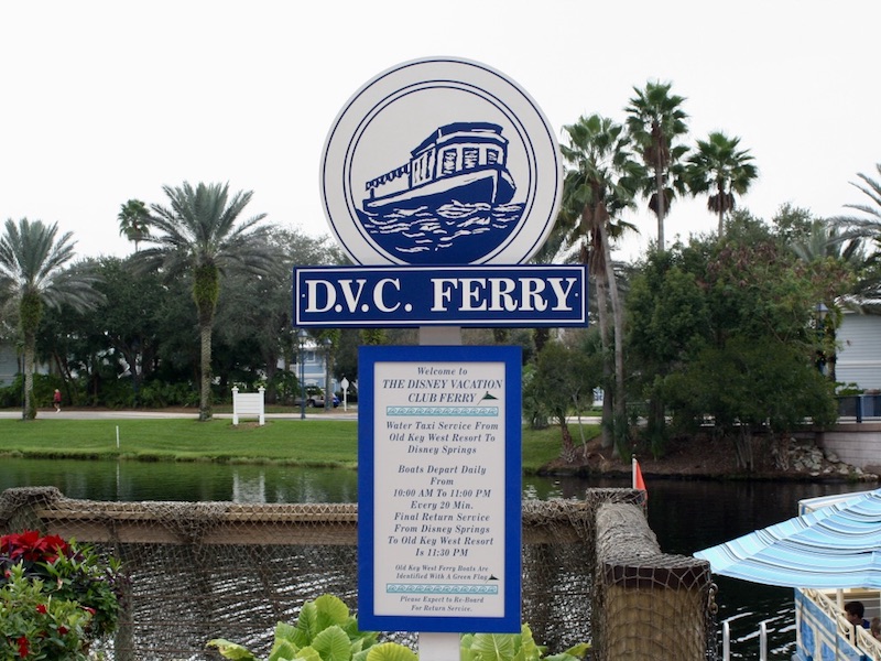Ferry dock signage
