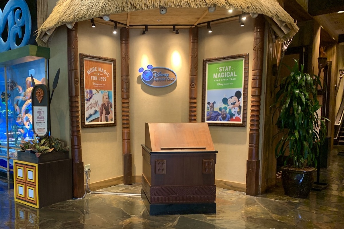 Lobby DVC information booth