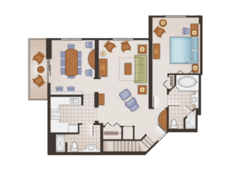 Three Bedroom Grand Villa floor plan - second floor