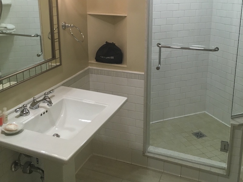 Master bath with shower stall