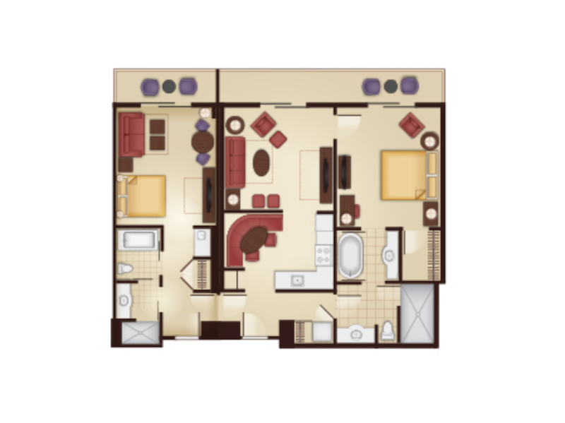 Lockoff 2 Bedroom Floor Plan