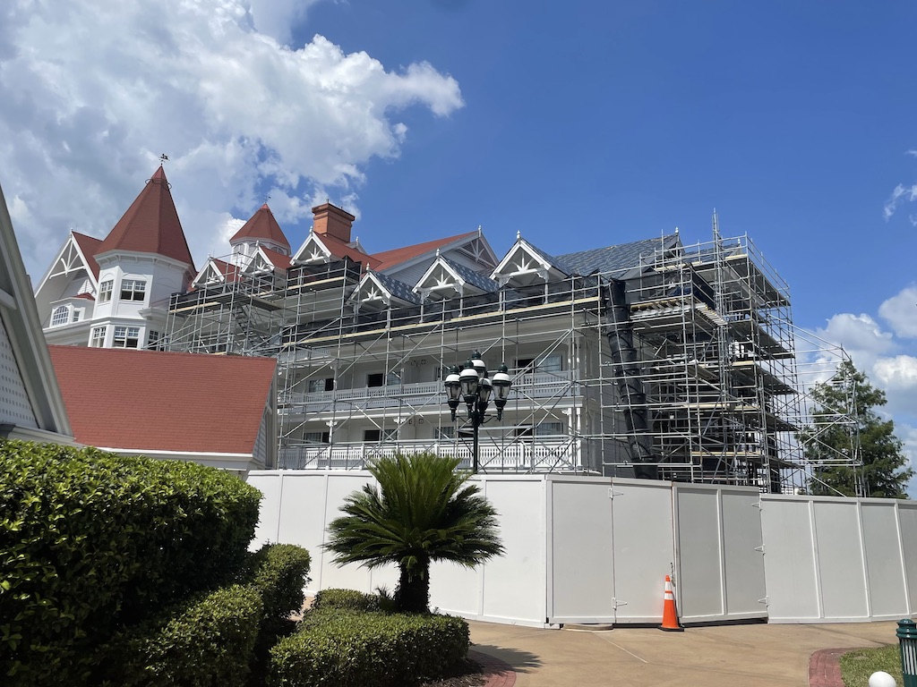 Grand Floridian Construction July 2022