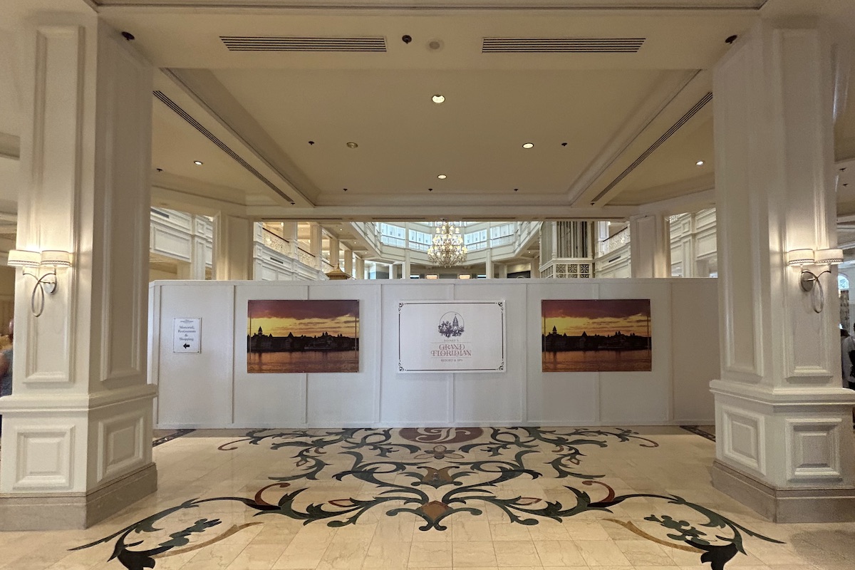 Disneys Grand Floridian Lobby Refurb June 2023a