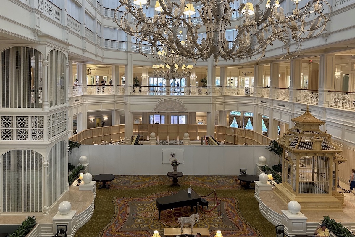 Disneys Grand Floridian Lobby Refurb June 2023c