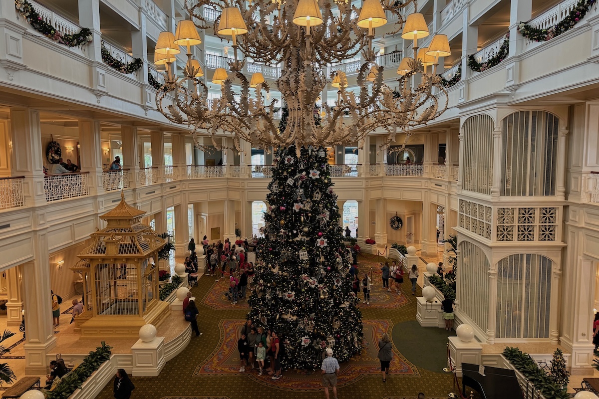 Villas at Disneys Grand Floridian Exterior Main Lobby Christmas Tree