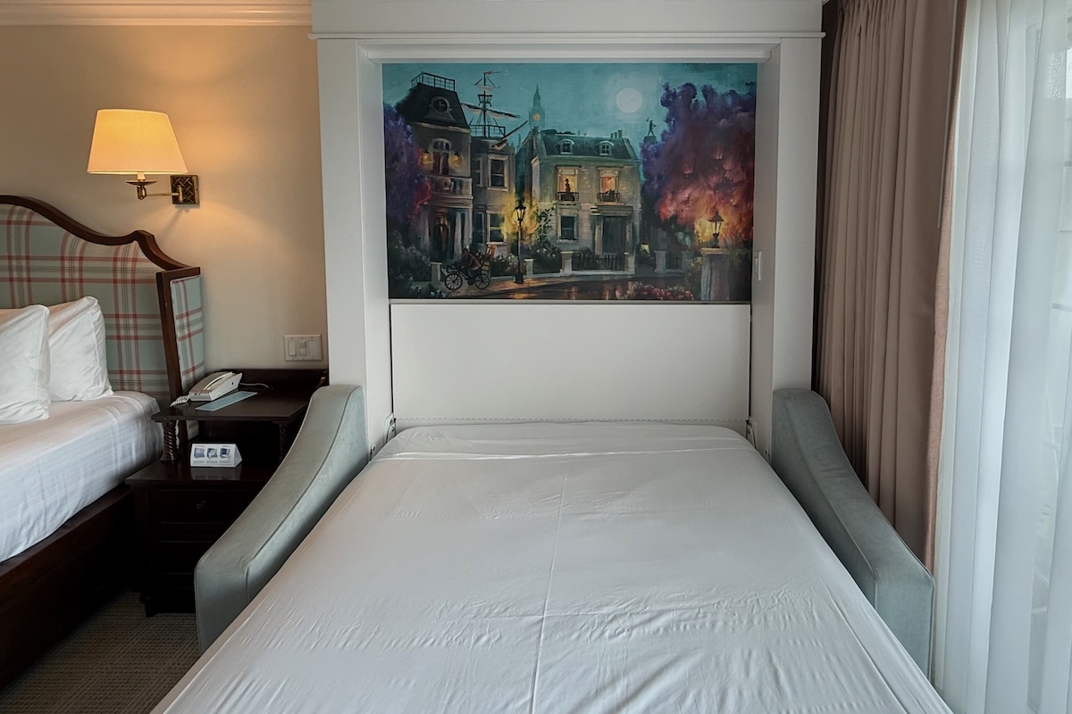 Murphy sofa bed extended