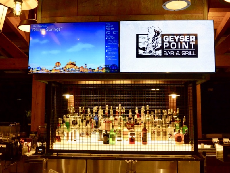 Geyser Point Bar spirits