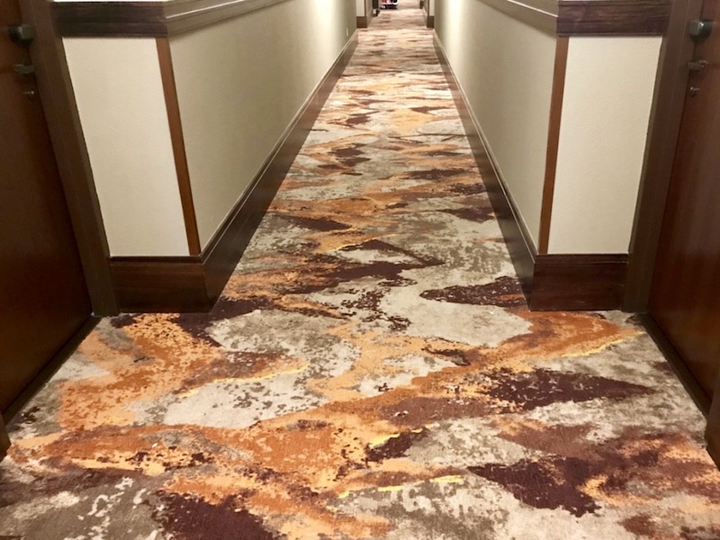 Copper Creek hallway and carpet design