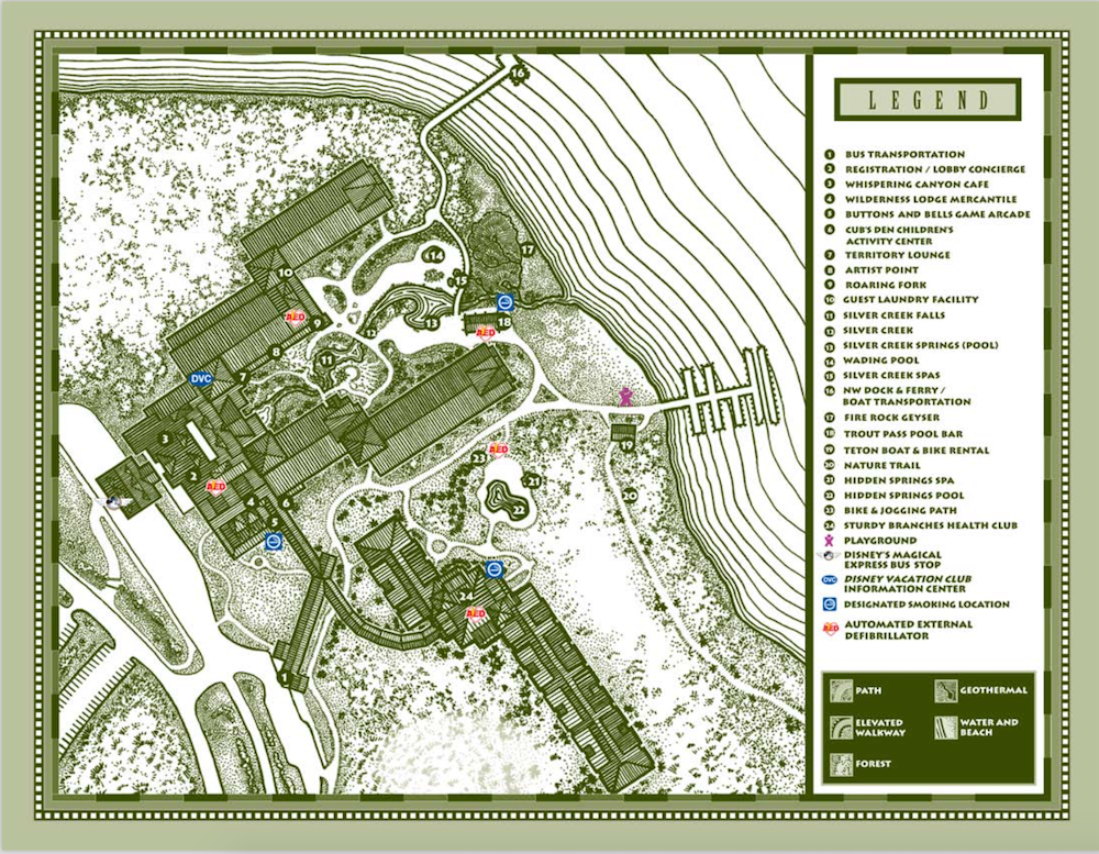 Wilderness Lodge Map